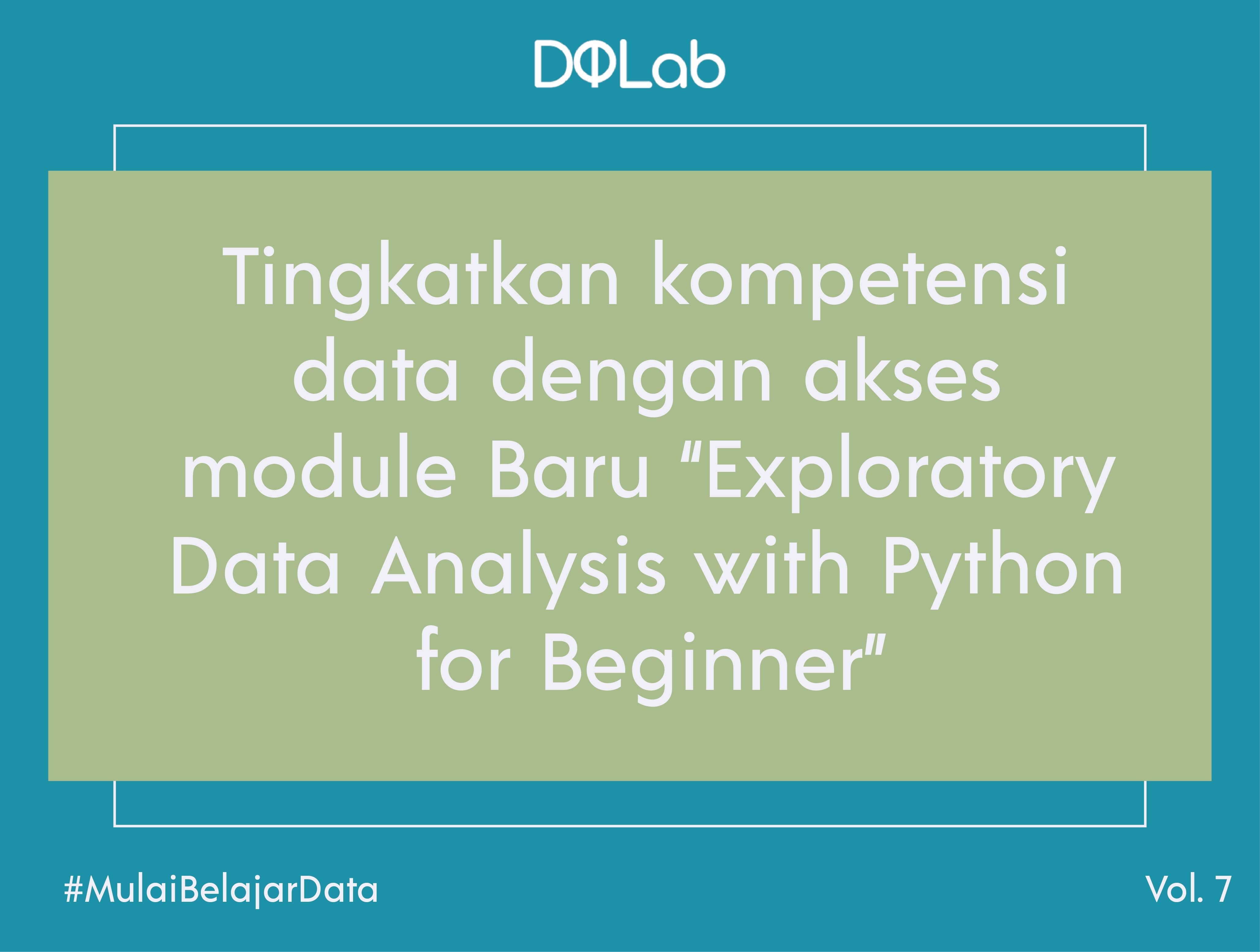 [BARU] Belajar Data Analyst Dengan Module DQLab Data Analyst...