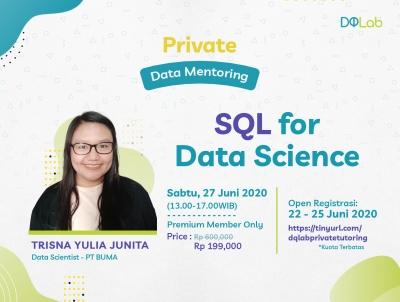 Belajar Data Science Langsung dengan Mentor DQLab dengan Ikuti Data Mentoring 