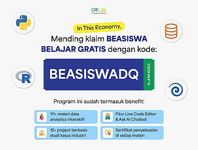 In This Economy, Skill Data Analytics Bisa Dipelajari GRATIS? Claim BEASISWADQ Sekarang!