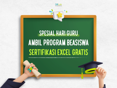 DQLab Bagi-bagi Sertifikasi Excel GRATIS di Hari Guru, Join Sekarang!