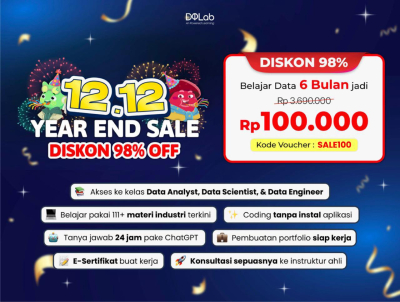 12.12 SUPERSALE DEALSEMBER! BELAJAR 6 BULAN DISC. 98% OFF