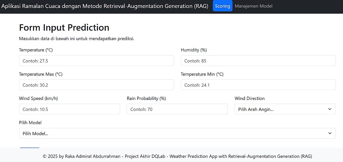 Weather Forecasting with Retrieval-Augmented Generation (RAG)
