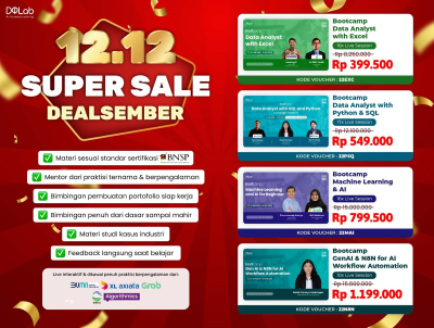 12.12 SUPER SALE PAKET BOOTCAMP DISC 90% + 50% OFF!