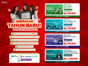 GEBRAKAN TAHUN BARU! DQLab Bootcamp Diskon 98% Makin Diburu!
