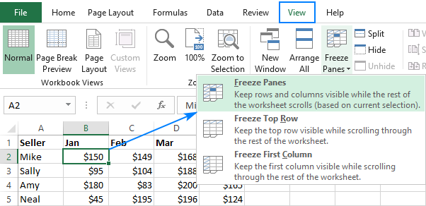 Belajar Excel 5 Menit Dengan Perintah Freeze Panes